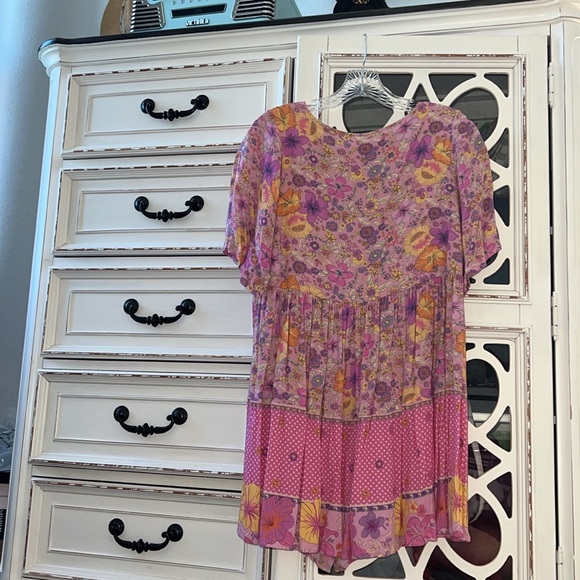 ⭐️SPELL & THE GYPSY COLLECTIVE⭐️ Hibiscus Lane Mini Dress In Musk Size S - Picture 10 of 10